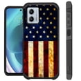 thumbnail image 1 of Compatible with Motorola Moto G Power 5G (2023); Hybrid Fusion Guard Phone Case Cover (US Flag Half), 1 of 2