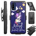 thumbnail image 1 of Compatible with Motorola Moto G Pure (2021) | Motorola Moto G Power (2022) Hybrid Luxguard Holster Phone Case Cover (I Am Unicorn), 1 of 1