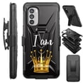 thumbnail image 1 of Compatible with Motorola Moto G Stylus 4G (2022) Hybrid Luxguard Holster Phone Case Cover (I Am Queen), 1 of 1