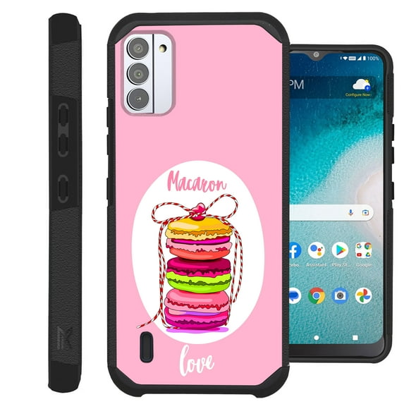 Compatible with Nokia C210; Hybrid Fusion Guard Phone Case Cover (Macaron Love)