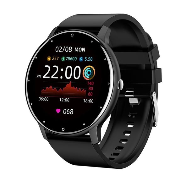 Compatible with Nokia G10 Fitness Tracker Watch for Men Women Smartwatch, IP67 Waterproof HD Touch Screen, 24 Sports Modes Activity Tracker - Black