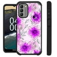 thumbnail image 1 of Compatible with Nokia G400 5G Hybrid Fusion Guard Phone Case Cover (Watercolor Purple Flower), 1 of 3