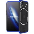 thumbnail image 1 of Compatible with Nothing Phone 1 Case Shockproof Hard Matte Nothing Phone 1 Phone Case 3 in 1 Ultra Thin Protective Case (Nothing Phone 1, Black/Blue), 1 of 14