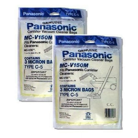 Compatible with Panasonic MC-V150M Replacement Vacuum Bags For MC-CG901 / MC-V9634 2 Pack