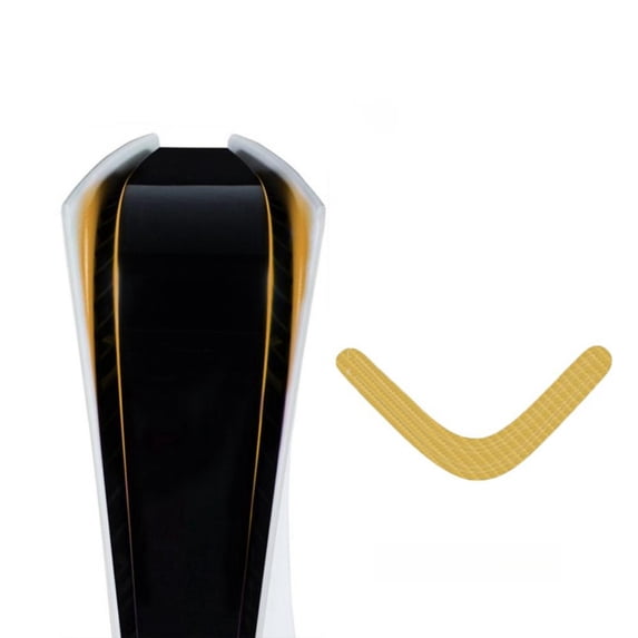 Compatible with PlayStation 5 Console Self-Adhesive Luminous Gradient LED Light Bar Skin Cover Stickers Accessories for PS5 Gaming Console-Gold