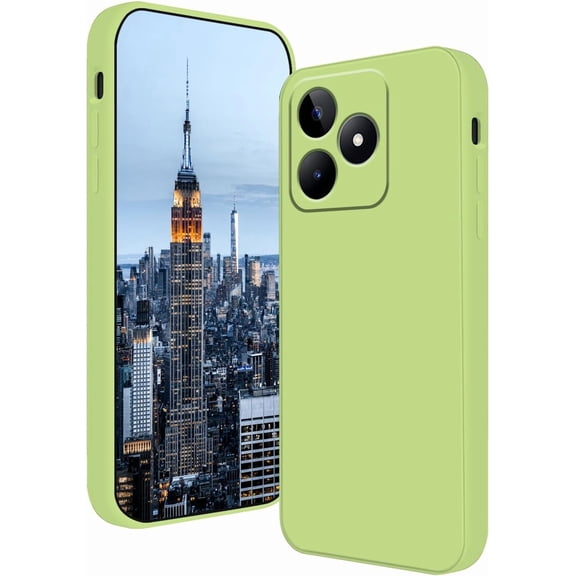 Compatible with Poco F6 Case Silicone Liquid Dark Green, Soft Smooth Touch for Xiaomi Poco F6 Phone Case Silicone Shockproof Thin Cover (Green)