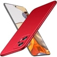 thumbnail image 1 of Compatible with Poco X4 GT Case Shockproof Ultra Thin, Xiaomi Poco X4 GT Cases Matte Hard PC Anti-Scratch Phone Case (Red), 1 of 14