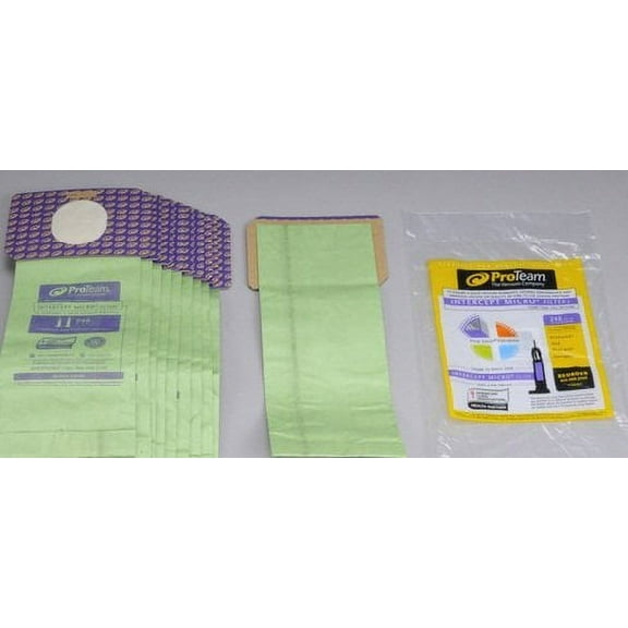 Compatible with ProTeam 103483, 1500 Series Upright Vacuum Cleaner Paper Bags 10PK