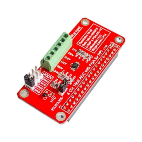 Compatible with Raspberry Pi 3/2/B+ADS1115-ADC modules