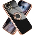 thumbnail image 1 of Compatible with Redmi Note 12 Pro Plus Case Silicone TPU Shockproof Redmi Note 12 Pro Plus Phone Case Cute Cases with Ring for Women Men (Black), 1 of 7