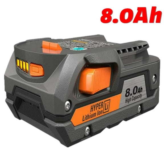 Compatible with Ridgid R840087 8.0Ah Hyper Lithium Battery Rigid 18Volt R840085 Power Tools