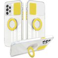 thumbnail image 1 of Compatible with Samsung A73 5G Case Clear Anti-Scratch Samsung Galaxy A73 5G Cases with Ring Shockproof Phone Case with Lens Cover (Yellow), 1 of 14