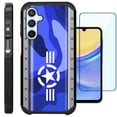 thumbnail image 1 of Compatible with Samsung Galaxy A15 5G; Hybrid Fusion Guard Phone Case Cover + TEMPERED GLASS SCREEN PROTECTOR (Air Force Star), 1 of 2