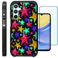 thumbnail image 1 of Compatible with Samsung Galaxy A15 5G; Hybrid Fusion Guard Phone Case Cover + TEMPERED GLASS SCREEN PROTECTOR (Pink Starlight), 1 of 2