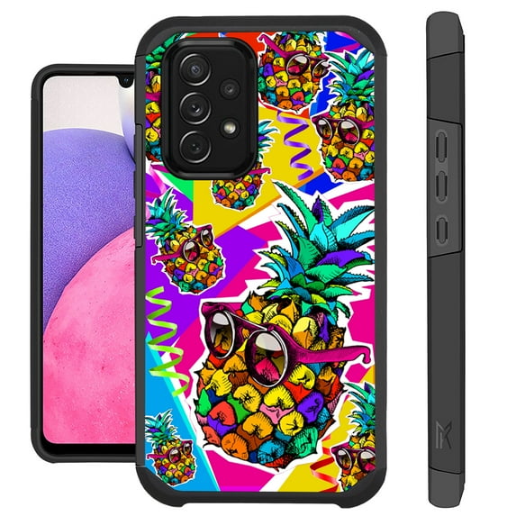 Compatible with Samsung Galaxy A23 5G (Not for UW); Hybrid Fusion Guard Phone Case Cover (Pineapple Party)