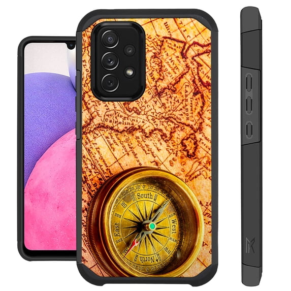 Compatible with Samsung Galaxy A23 5G (Not for UW); Hybrid Fusion Guard Phone Case Cover (Treasure Map)