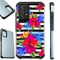 thumbnail image 1 of Compatible with Samsung Galaxy A52 Hybrid Fusion Guard Phone Case Cover (Hibiscus Flower Stripe), 1 of 1