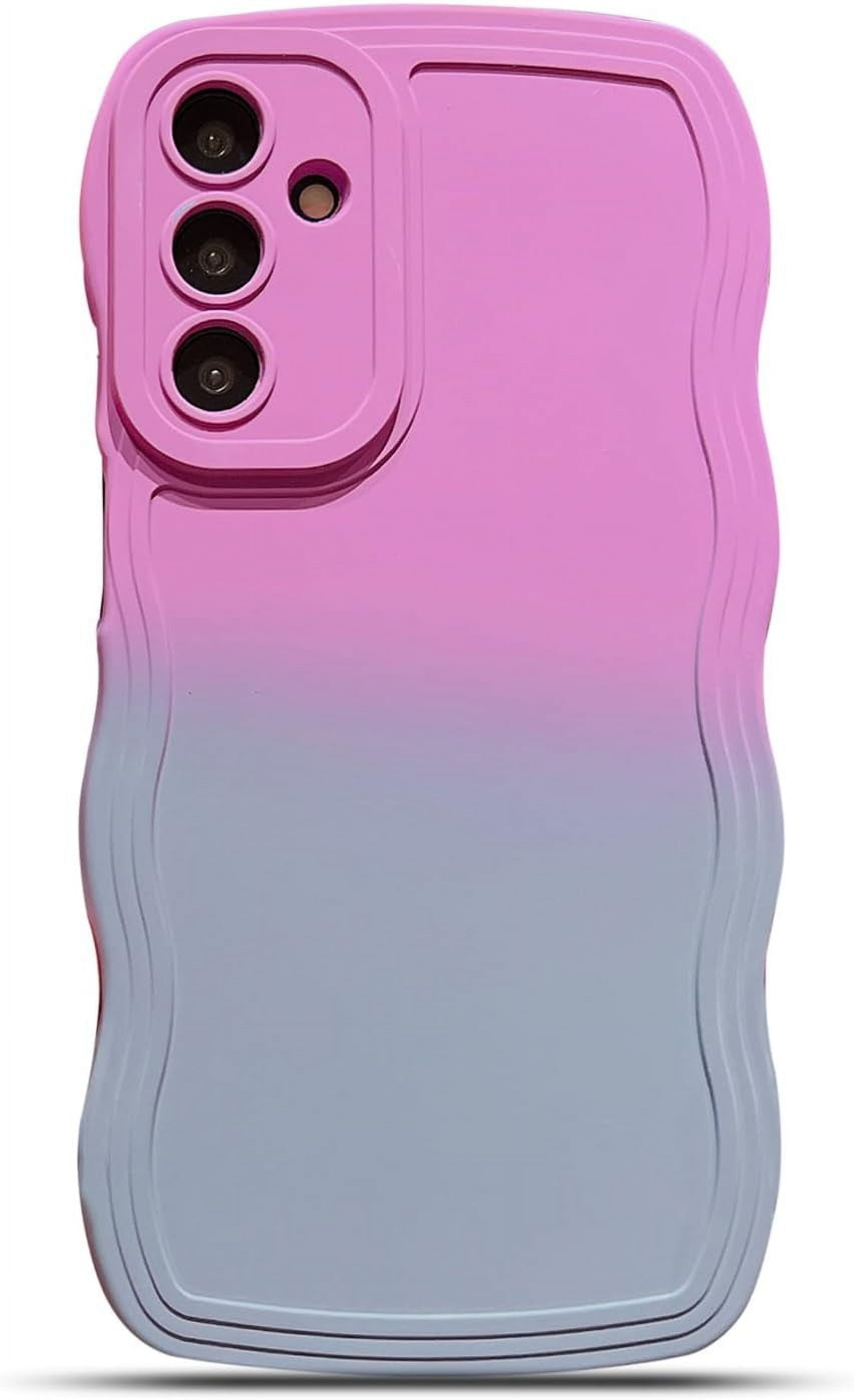 Compatible with Samsung Galaxy A54 5G Case,Cute Gradient Color Curly ...