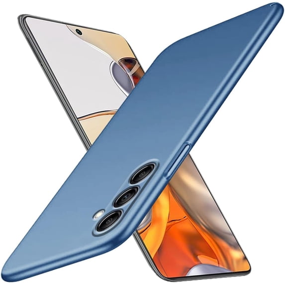 Compatible with Samsung Galaxy A54 Case Shockproof, Ultra Thin Samsung A54 Phone Case Matte Hard PC Shockproof Anti-Scratch Protective Cases (Blue)