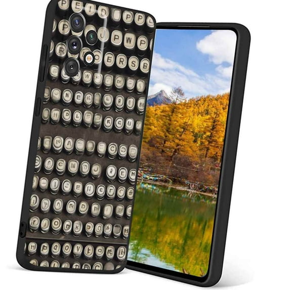 Compatible with Samsung Galaxy A72 5G Phone Case, Vintage-typewriter-keys-4 Case Silicone Protective for Teen Girl Boy Case for Samsung Galaxy A72 5G