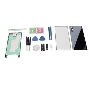 Vensio-Compatible with Samsung Galaxy Note 10, Replacement Back Glass Cover & Front Screen Glass Repair Kit, Blue, 7.87 in / 20 cm