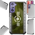 thumbnail image 1 of Compatible with Samsung Galaxy S21 5G Hybrid Fusion Guard Phone Case Cover (US Army Star), 1 of 1