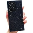 thumbnail image 1 of Compatible with Samsung Galaxy S23 Ultra Case, Cute Glitter Sparkly Bling Phone Cover for Women Girls (Black), 1 of 13
