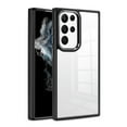 thumbnail image 1 of Compatible with Samsung Galaxy S23 Ultra Clear Case with Camera Protection Anti Scratch Transparent Case-Black, 1 of 6