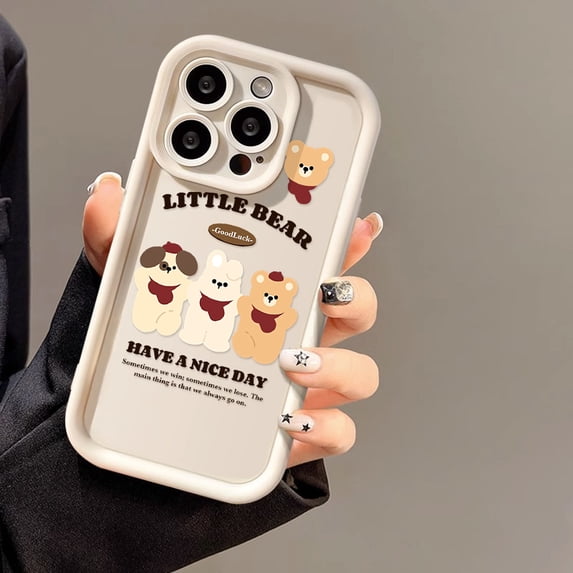 Compatible with Samsung Galaxy S26 Durable Protective Case, Lovely Cartoon Bear Printed Full Wrap Anti-Shock Anti-Vibration Phone Case