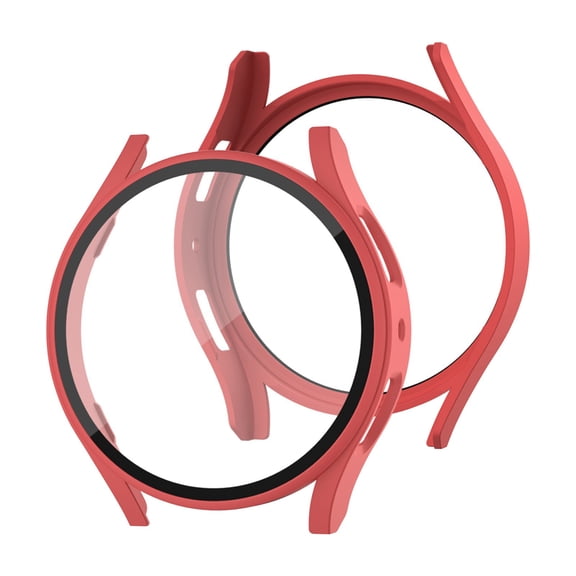 Compatible with Samsung Galaxy Watch5 44mm Screen Protector Tempered Glass Film + Electroplated Frosted Case All Inclusive