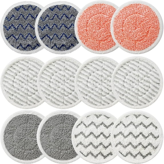 Compatible with Shark Vacuum Mop Pads 12 Pack for Shark S7001 S8201 S7201 S7000AMZ S8001 S7000 S7005 S7020 Series, Compare Part #:XKITP7000