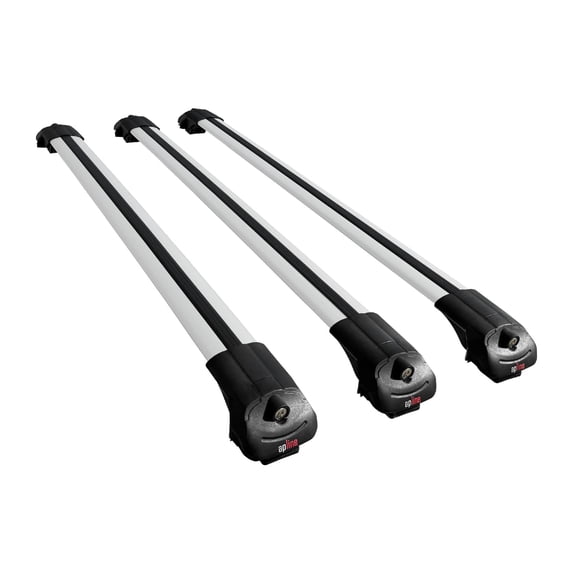 Compatible with Subaru Evoltis 2019-2025 ACE-1 Car Roof Rack Cross Bar Grey Aluminium 3 Bars