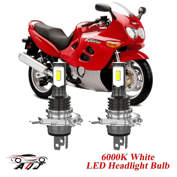 Compatible with Suzuki Katana 600 1988-2006, 2-Pack H4 9003 HB2 Led Headlight Bulbs Motorcycle Bulb,1700lm 6500K Cool White, 12v-24v DC
