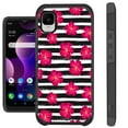 thumbnail image 1 of Compatible with TCL 30Z T602DL Hybrid Fusion Guard Phone Case Cover (Flower Stripe), 1 of 1