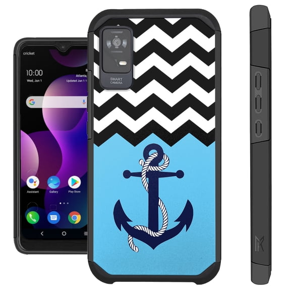 Compatible with TCL ION X 4G | TCL ION V | TCL 40 Z (2023); Hybrid Fusion Guard Phone Case Cover (Anchor Wave)