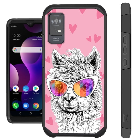 Compatible with TCL ION X 4G | TCL ION V | TCL 40 Z (2023); Hybrid Fusion Guard Phone Case Cover (Llama Love)