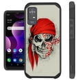 thumbnail image 1 of Compatible with TCL ION X 4G | TCL ION V | TCL 40 Z (2023); Hybrid Fusion Guard Phone Case Cover (Pirate Skull), 1 of 2