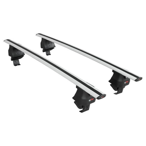 Compatible with Toyota Corolla 10 (E150) 2007-2013 ACE-4 Car Roof Rack Cross Bar Grey Aluminium 2 Bars