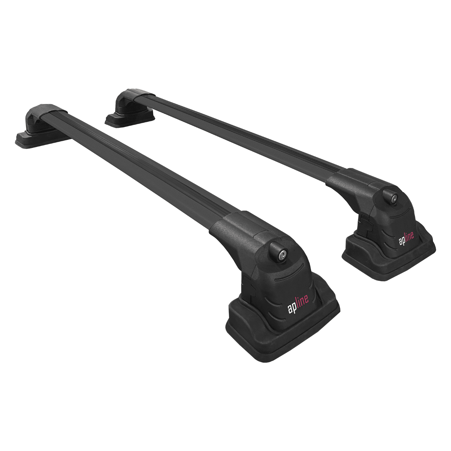 ACE-1 Roof Rack Cross Bars For Seat Ateca (2016-2025) - 2 Black Aluminium Bars, 75kg Capacity, Lockable
