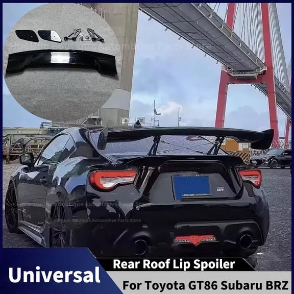 Compatible with Toyota GT86 Subaru BRZ Sedan Universal Rear Trunk Spoiler Wing Lip GT Car-Styling Rear Roof DiffuserTail Fin Repack Tuning
