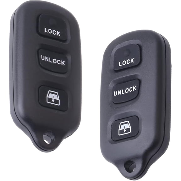 Compatible with Toyota HYQ1512Y HYQ12BBX 4RUNNER Sequoia 2Pcs Car Key Fob Keyless Control Entry Remote 4 Button Vehicles Replacement