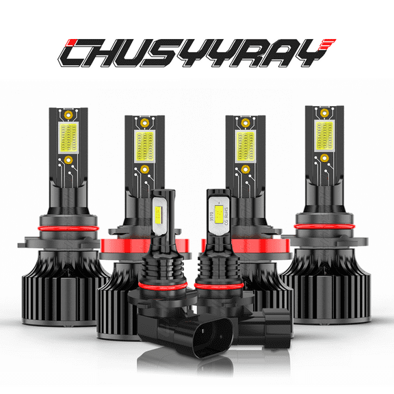 Compatible with Toyota Solara 2004-2006 6x 9005 H11 9145 LED Headlight Fog Light Hi/Low Beam