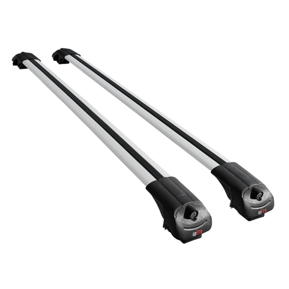 Compatible with Volkswagen Amarok (2F/2H) Pre-Facelift 2010-2016 ACE-1 Model Car Roof Rack Cross Bar Grey Aluminium 2 Bars