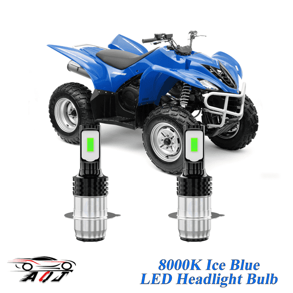 Compatible with Yamaha YFM350 Wolverine 4x4 1995-2005, 2-Pack H6M H6 Led Headlight Bulbs Motorcycle Bulb, 1700lm 8000K Ice Blue, 12v-24v DC