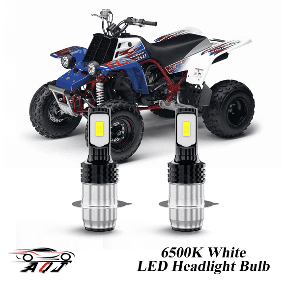 Compatible with Yamaha YFZ350 Banshee 1988-2006, 2-Pack H6 H6M Led Headlight Bulbs Motorcycle Bulb,1700lm 6500K Cool White, 12v-24v DC