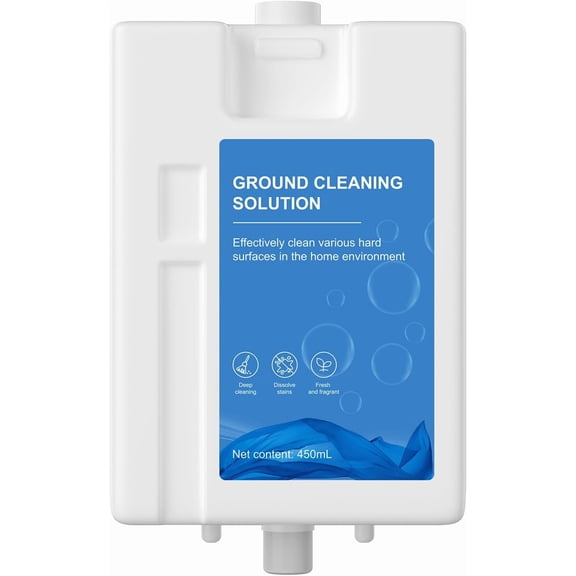 Compatible with cleaning solution, multi-surface floor cleaning solution suitable for 20 robot vacuums (15.87 fluid ounces) (1 bottle)