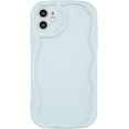 thumbnail image 1 of Compatible with iPhone 11 6.1 inch Cute Kawaii Curly Cream Frame Shape Soft Silicone Shockproof Protective Case Phone Cover for Women Girls Teal, 1 of 16