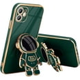 thumbnail image 1 of Compatible with iPhone 11 Case Cute 3D Astronaut Stand Design Camera Protection Shockproof Soft Back Cover for Apple iPhone 11 Phone Case Dark Green, 1 of 13