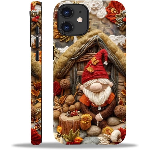 Compatible with iPhone 11 Case, Fall Men Embroidery 11 2 in 1 Silicone Mixed Hard Pc Case, Durable Shock-Proof Protection Pattern Design