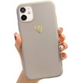 thumbnail image 1 of Compatible with iPhone 11 Case for Women Girls, Soft Flexible Durable Cute Heart Pattern Slim Thin TPU Shockproof Case for iPhone 11 -Gray, 1 of 7